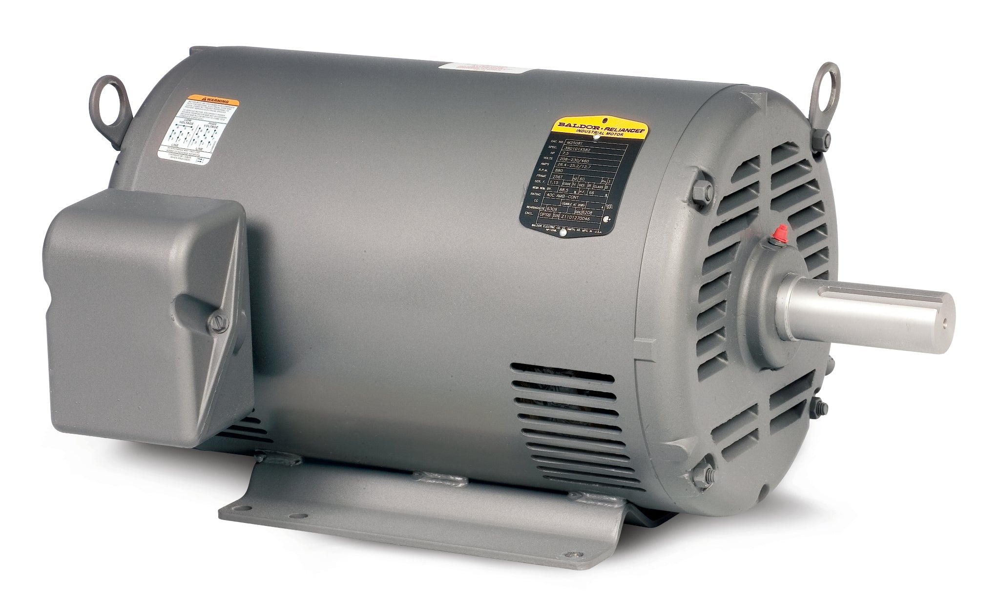 Baldor M1227T - 15/6.7HP, 1760/1160RPM, 3PH, 60HZ, 284T, 4040 - Two Speed Motors