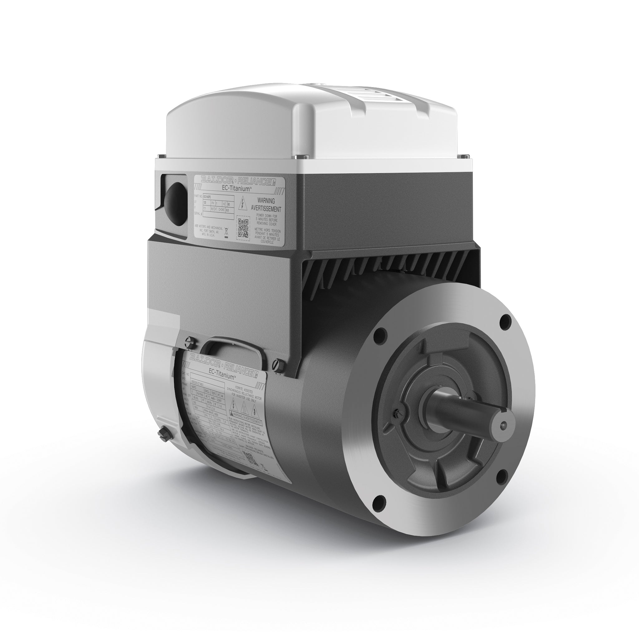 Baldor ECS100T4H10FC4 - 10HP, 1800RPM, 3PH, 60HZ, 215TC, 3740B, TEFC, F - EC Titanium Motors