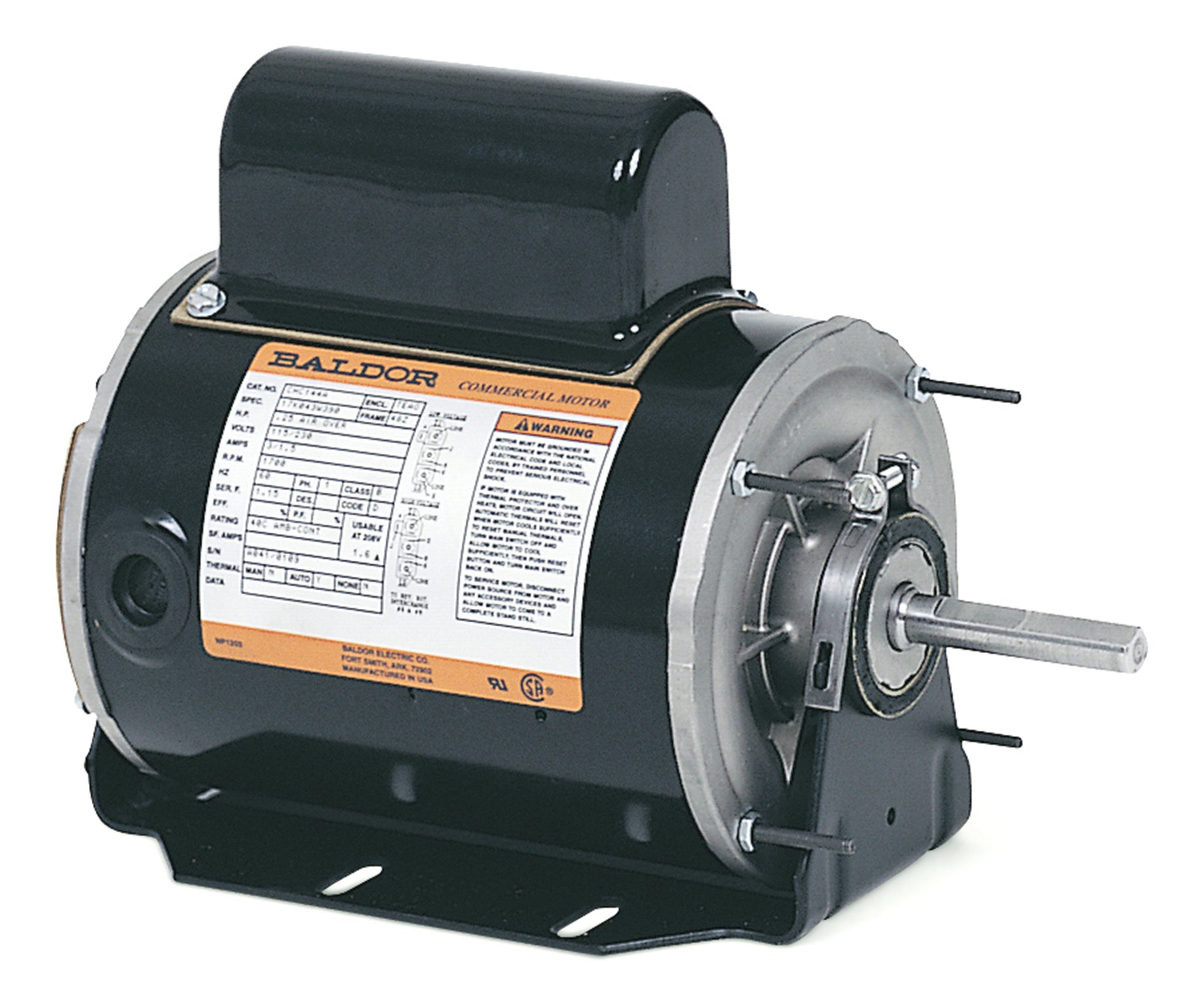 Baldor CHC545A - 1 AIR OVERHP, 1710RPM, 1PH, 60HZ, 56, 3528C, T - Direct Drive Fan Motors