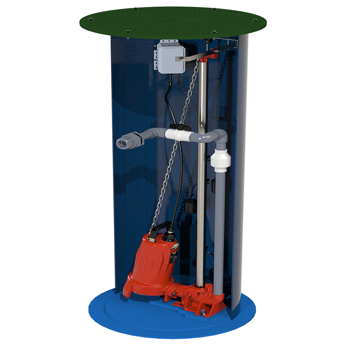 Liberty Grinder Pump LSGX-Series 2 HP, 208-230V, 1-1/4" Discharge (2472LSGX202-24)