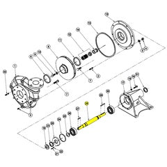 Barnes Pumps Repair Part 052277 Shaft, STL, 1.75" D, 17.06" L (052277)