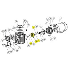 AMT Pump Repair Part Impeller 10HP (4871-010-98)