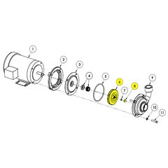 AMT Pump Repair Part IMP XSS 0.50HP ODP 3PH (5475-010-98)