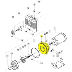 Barnes Coupling, Interm, CI, 8.99" OD (025469)