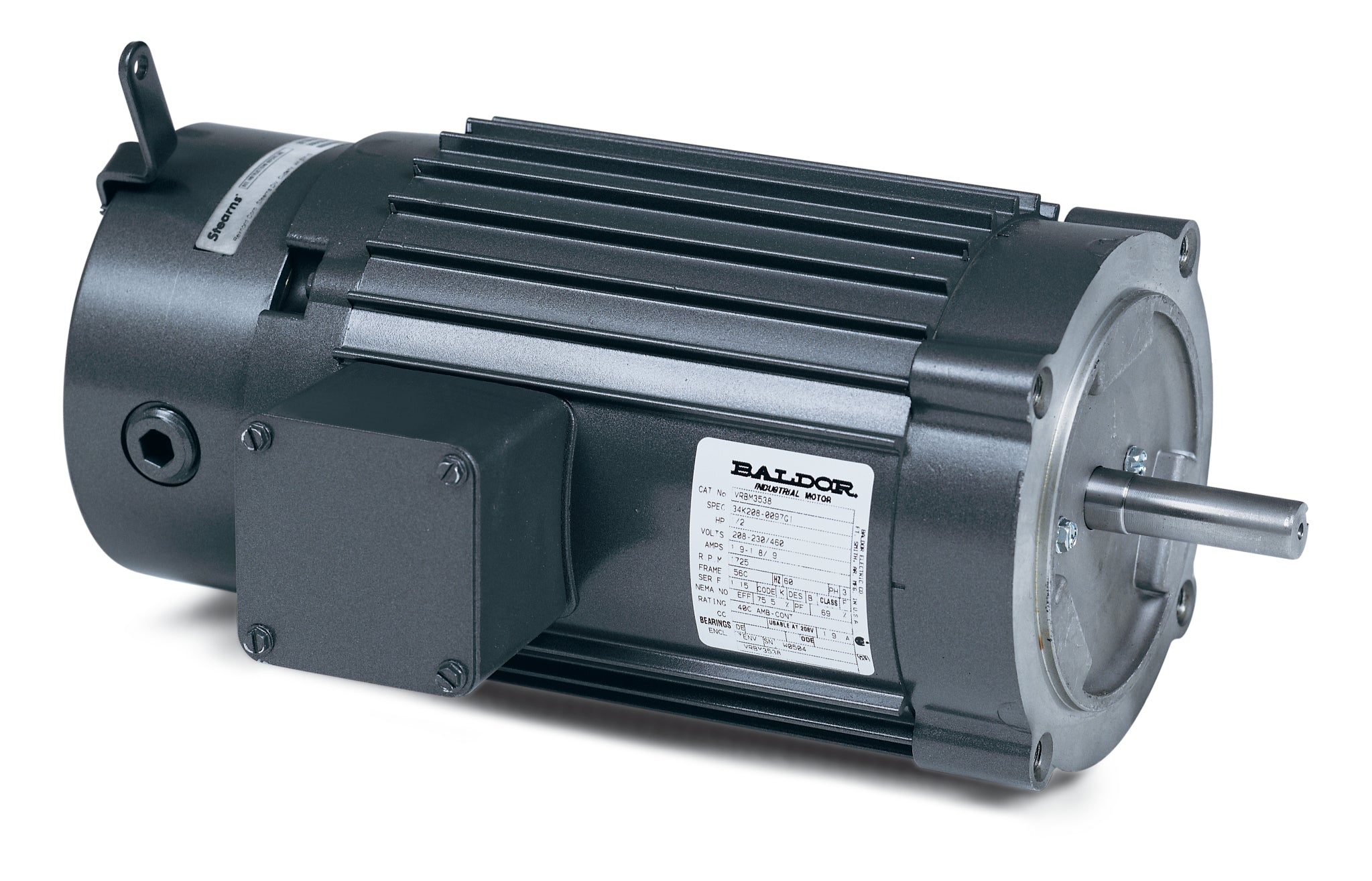 Baldor VRBM3554T - 1.5HP, 1710RPM, 3PH, 60HZ, 145TC, 7524M, TEFC - High Cycle Brake Motors