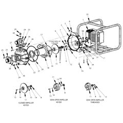 AMT Pump Repair Part Impeller XCI 5HP 5/8IN THD (3S5X-010-95)