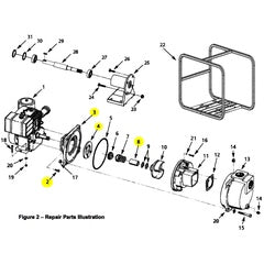 Gorman-Rupp Pump Repair Part Adapter with Wearplate Metric (316F-032-95)