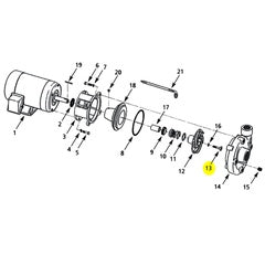 AMT Pump Repair Part 3/8-16X1-1/2 SOC Countersunk Screw SS (1759-003-00)
