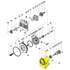 Barnes Housing, pedestal, CI, 7.001" OD, Series 15ICU-1 (039982)