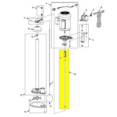 AMT Pump Repair Part Shaft SS 24in Sump Pump (5239-140-90)