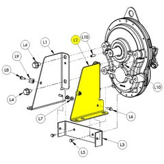 AMT Pumps Gearbox Mount Bracket - Right Handed (3370-100-00)