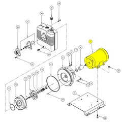 Barnes Motor 5HP 230V 1PH (028494)