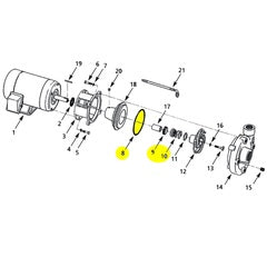 AMT Pump Repair Part Gasket Viton/Sil Carb with Imp Seal (4240-300-92)