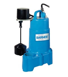 Barnes Submersible Effluent Sump Pump 3/4 HP, 120 V, 1.5" Discharge (SP75X)