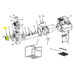 AMT Pump Repair Part 3" Suction Plate Kit (3270-050-95)