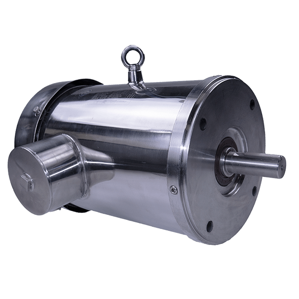 Premium Efficient Stainless Steel Motor, 0.5HP, 1200 RPM, 230/460V, 56C Frame, C-Face Round Body (Footless)