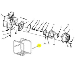 Gorman-Rupp Pump Repair Part 8 HP Frame (1696-100-K0)
