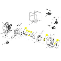 AMT Pump Repair Kit SEAL/GASKET REBUILD KIT FOR 3" TRASH PUMP (S394-BSC-K0)
