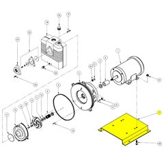 Barnes Pump Repair Part 15" X 14" Base, Steel (027352)