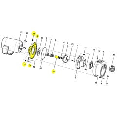 AMT Pump Repair Part Adapter Elec/184JM Trash (3655-030-90)