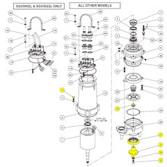 Barnes Pumps Repair Kit Cutter 3HP, 5HP, & 7.5HP (085225)