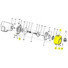 AMT Pump Repair Part 354/393 XCI-2IN Trash Casing Subgroup (3540-002-95)