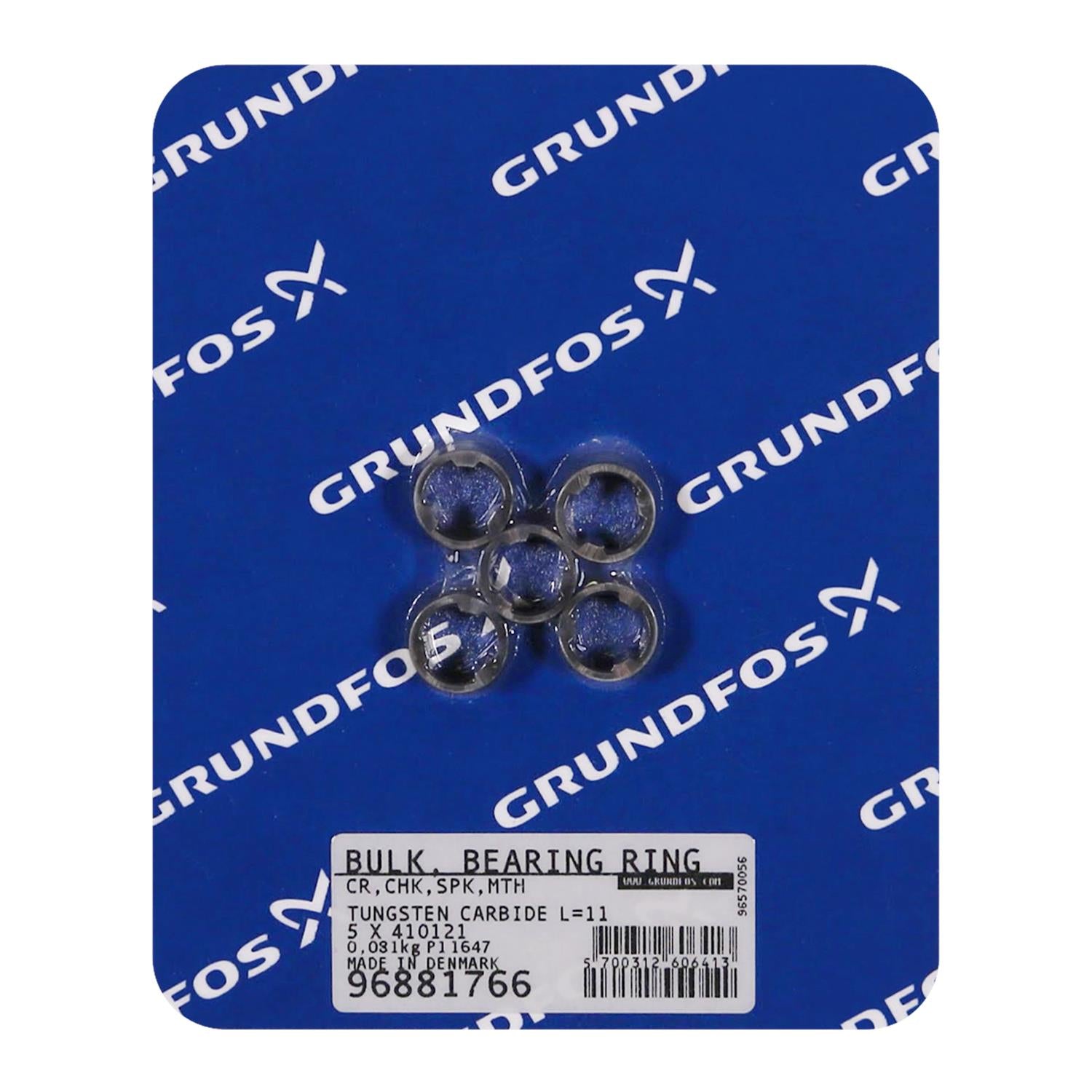 Grundfos 96881766 - BULK, BEARING RING TUNGSTEN CARBIDE L=11 MM