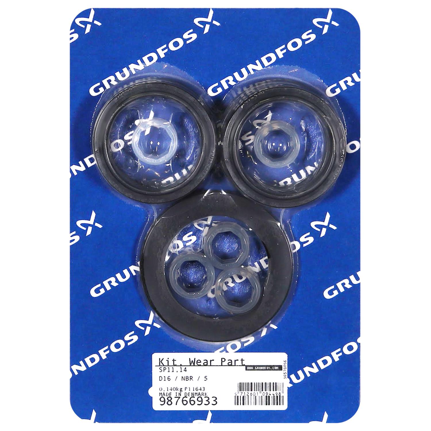 Grundfos 98766933 - Kit | Wear Part D16 / NBR / 5