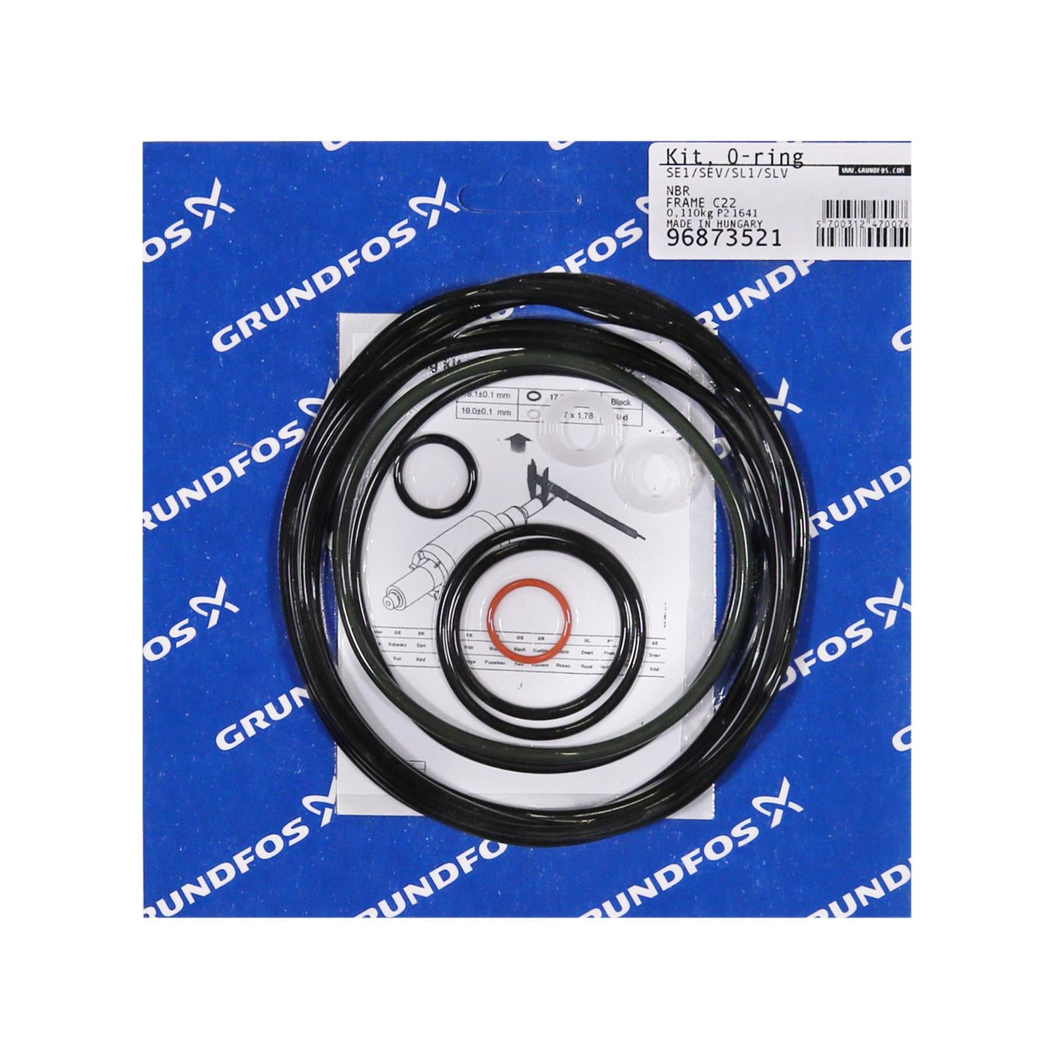Grundfos 96873521 - Kit | O-Ring NBR