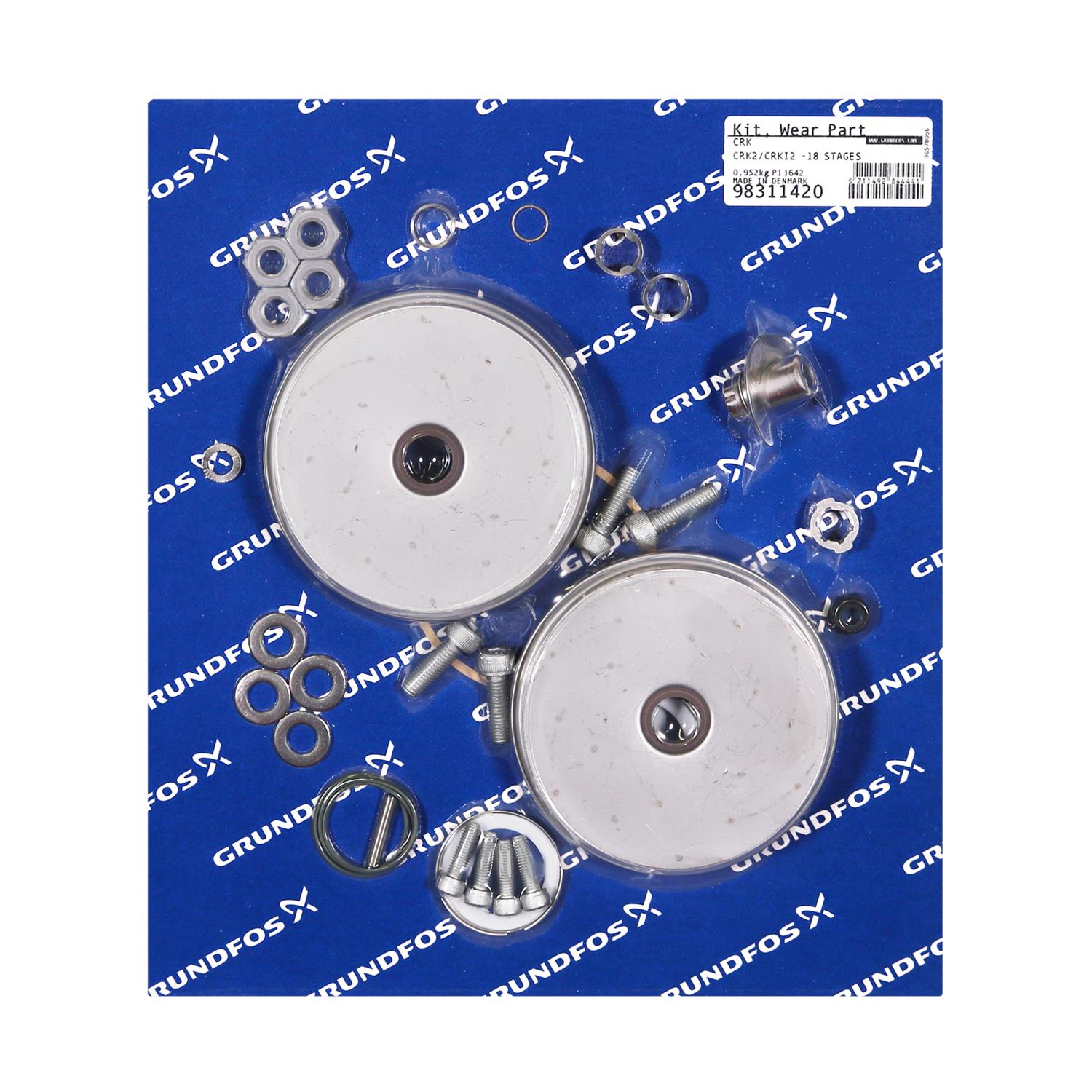 Grundfos 98311420 - Kit | Wear Part CRK2/CRKI2 -18 Stages | Vertical | Multistage | Centrifugal