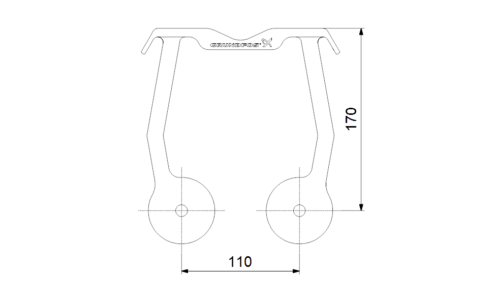 Grundfos 96825161 - Guide Rail Holder