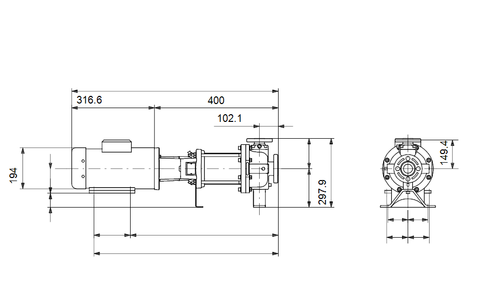 Grundfos 92834327 - CR 5-4 HK-GA-A-E-HQQE | Vertical | Multistage | Centrifugal