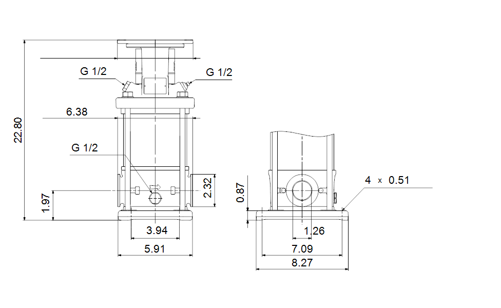 Grundfos 96084526 - CRI 5-12 A-CA-A-V-HQQV | Multistage | Centrifugal | Vertical | Inline