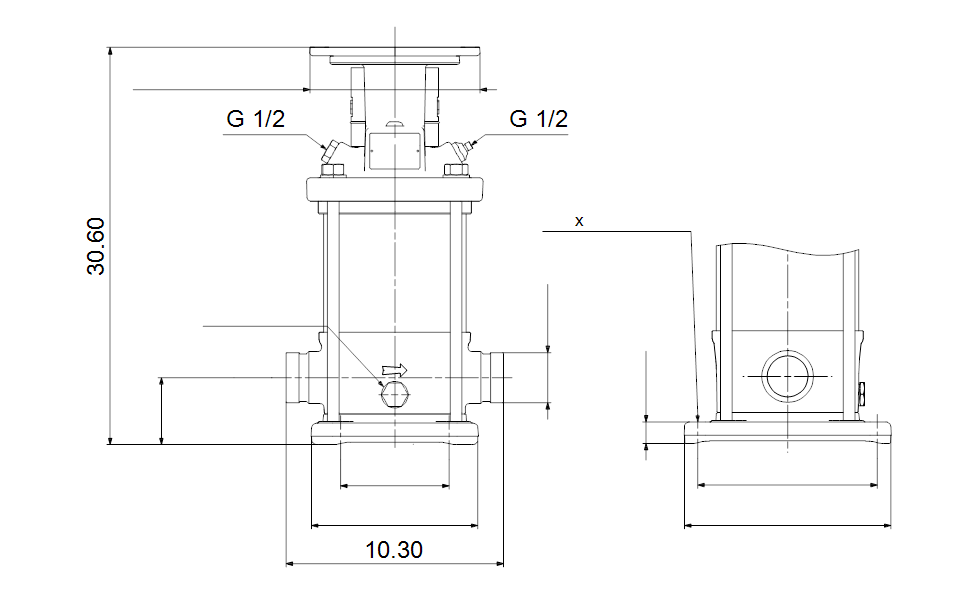Grundfos 96127099 - CRI 20-8 A-P-A-E-HQQE | Multistage | Centrifugal | Vertical | Inline