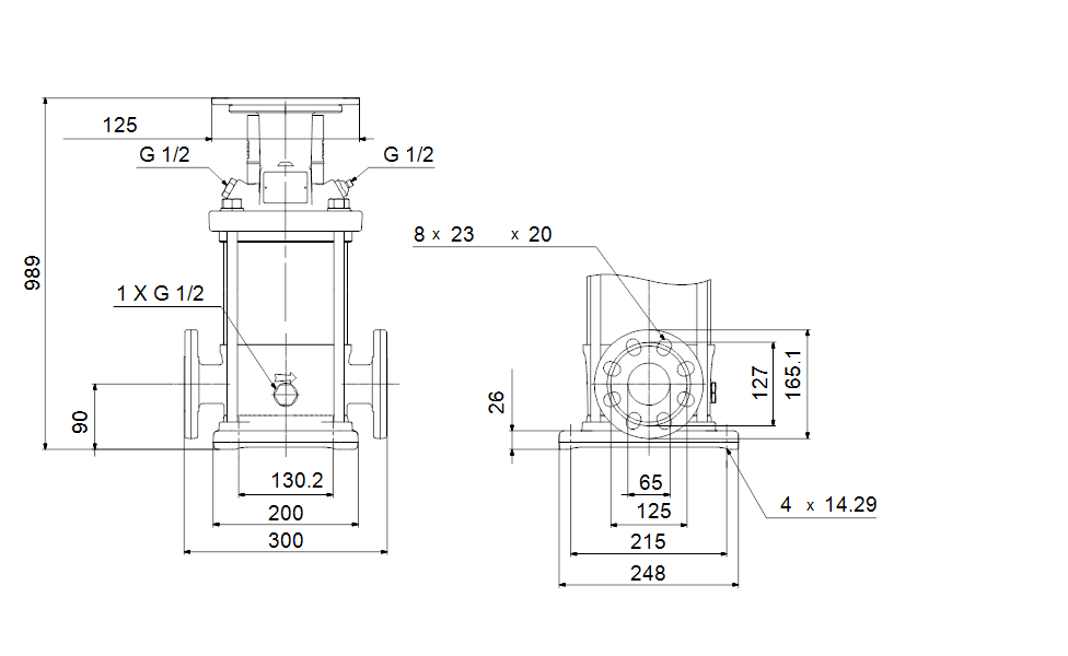 Grundfos 97759548 - CRN 10-16 BM-FGJ-A-E | Vertical | Multistage | Centrifugal