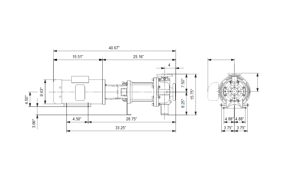 Grundfos 97653750 - CR 32-1 H-G22-A-V-HQQV | Horizontal | End Suction