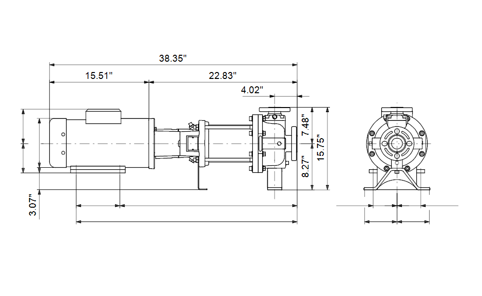 Grundfos 97652877 - CR 15-3 H-G22-A-V-HQQV | Horizontal | End Suction
