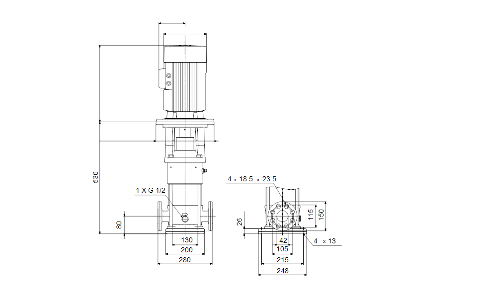 Grundfos 99323159 - CRN 10-4 M-FGJ-A-E | Vertical | Multistage | Centrifugal