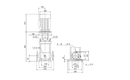 Grundfos 99063071 - CRN 15-5 A-FGJ-A-V-HQQV | Multistage | Centrifugal | Vertical | Inline