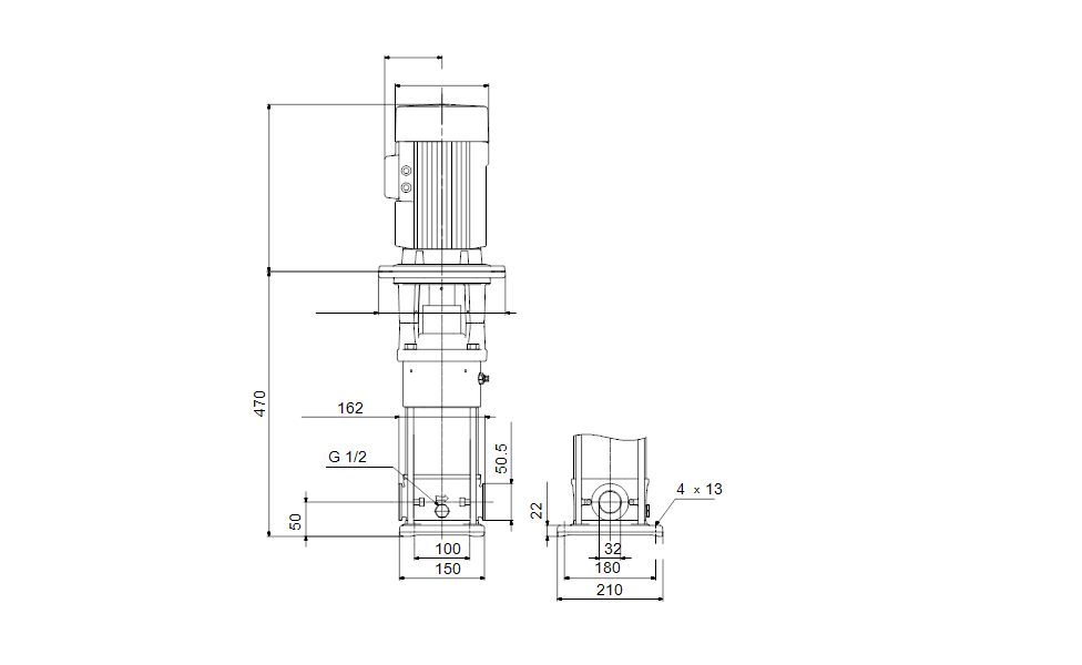 Grundfos 99865462 - CRN 1S-9 M-CX-A-E | Vertical | Multistage | Centrifugal