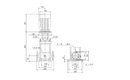 Grundfos 98387742 - CR 10-2 A-FJ-A-E-HQQE | Multistage | Centrifugal | Vertical | Inline