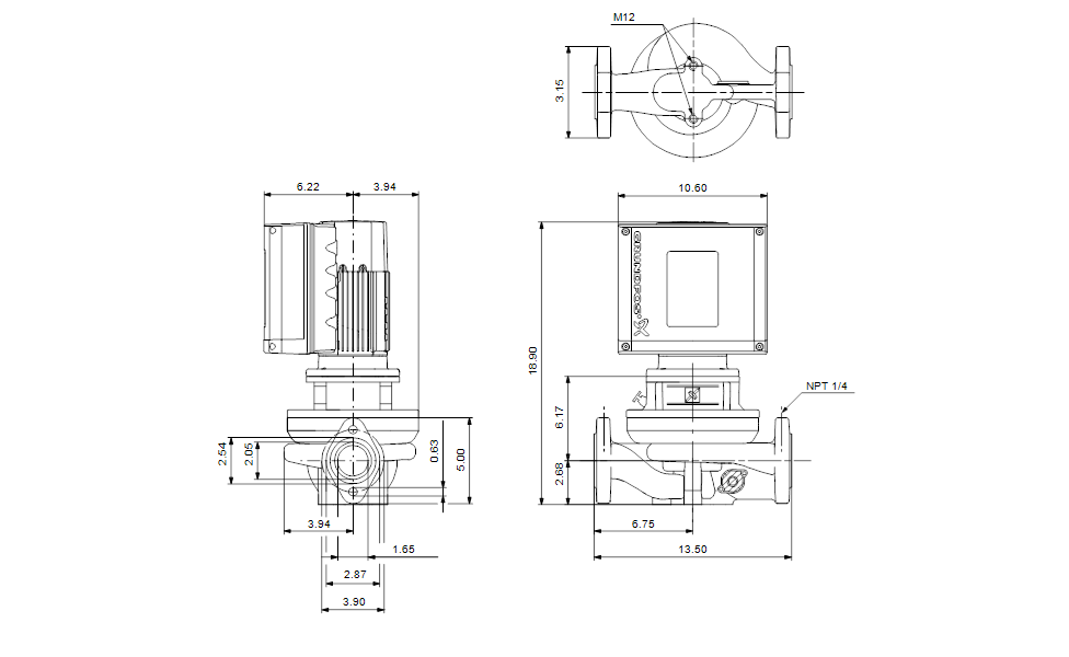 Grundfos 99430129 - TPE 40-240/2 A-G-A-BUBE-GBB | Inline | Variable Speed | Circulator
