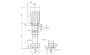 Grundfos 98382601 - CR 64-4-2 F-F-A-E-HQQE | Multistage | Centrifugal | Vertical | Inline
