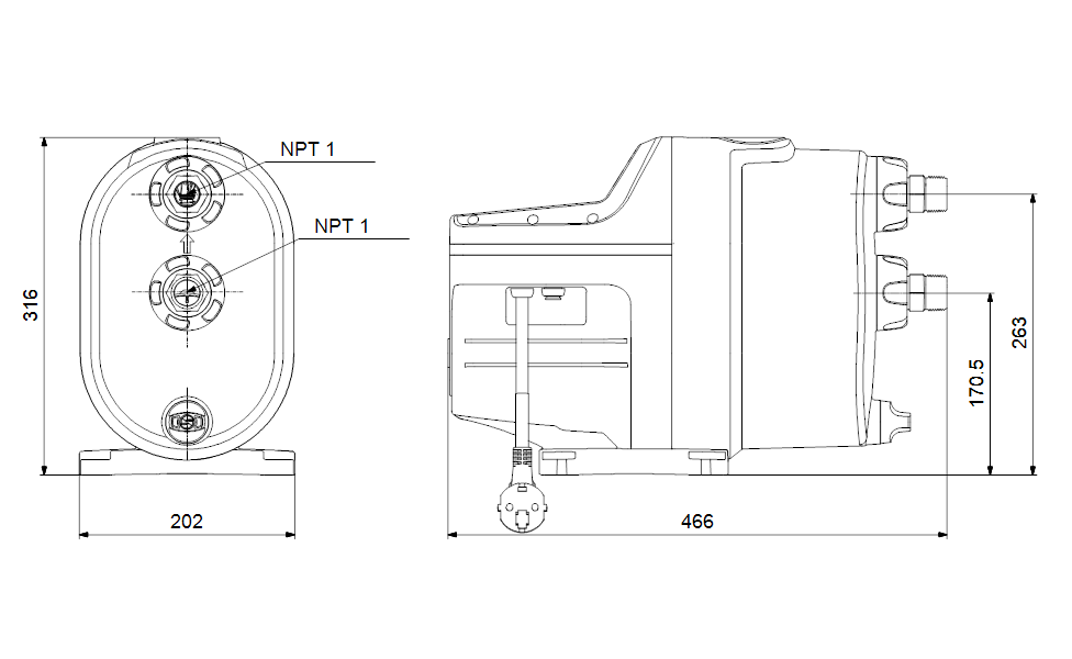 Grundfos 99631754 - SCALA1 5-55 | Multistage | SelfPriming | Booster