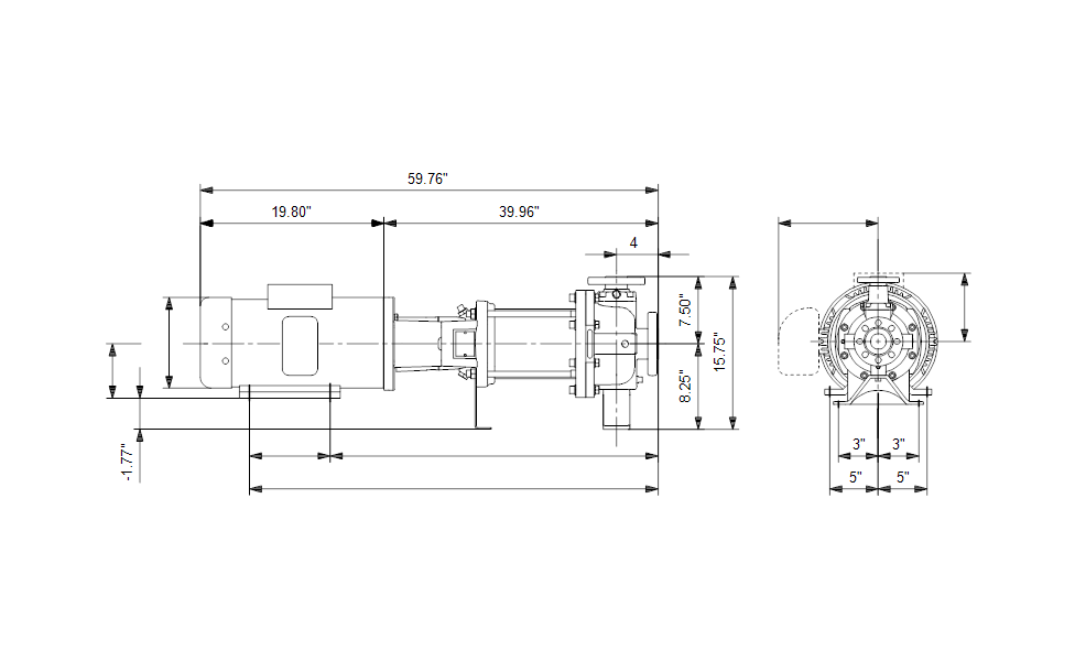 Grundfos 97669028 - CR 32-6 H-GB-A-V-HQQV | Horizontal | End Suction