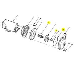 AMT Pump Repair Kit Seal Rebuild Kit BUNA/Ceramic (5470-300-90)