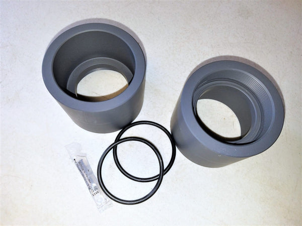 AquaMatic K524-UF08UEP – 2 inch, ASTM – PVC Female Socket Adapter Kit with EP O-rings - K52 Thermoplastic Valves