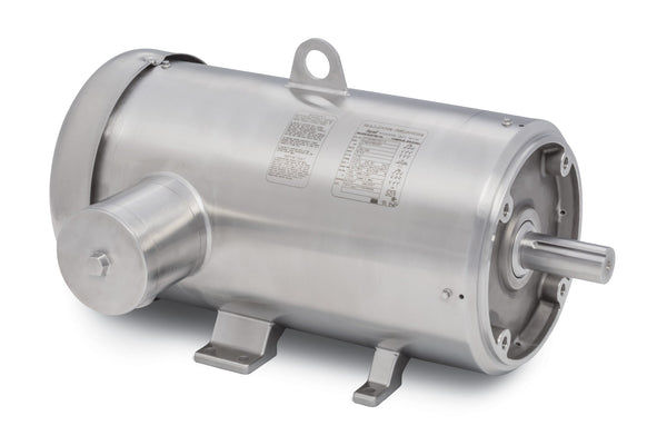 Baldor CFSWDM3710T-E - 7.5HP, 1770RPM, 3PH, 60HZ, 213TC, 3740M, TEFC - Food Safe Stainless Steel Motors