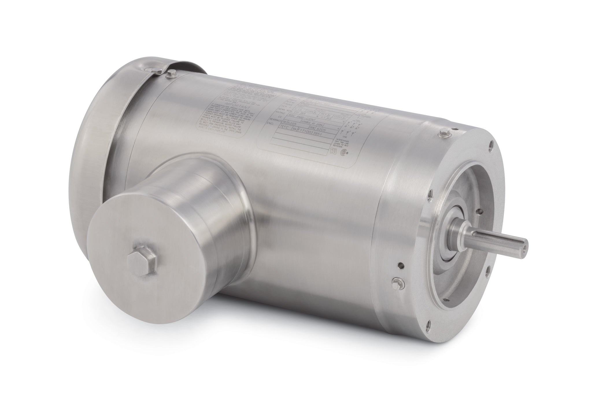 Baldor VFSWDM3554-E - 1.5HP, 1770RPM, 3PH, 60HZ, 56C, 3526M, TEFC, F1 - Food Safe Stainless Steel Motors