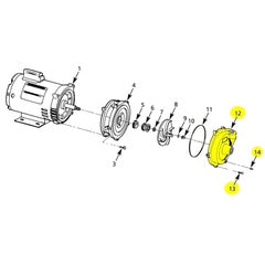 Gorman-Rupp Pump Repair Part Casing XCI 3/4 X 1/2 (3680-002-95)
